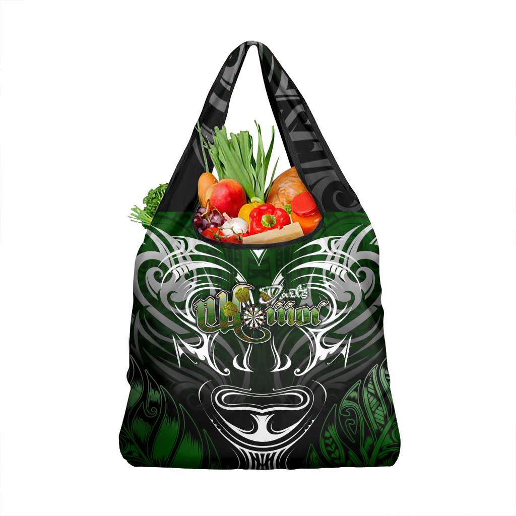 Warriors Maori Darts Grocery Bag New Zealand Darts Silver Fern DT02 1-pack One Size Green - Polynesian Pride
