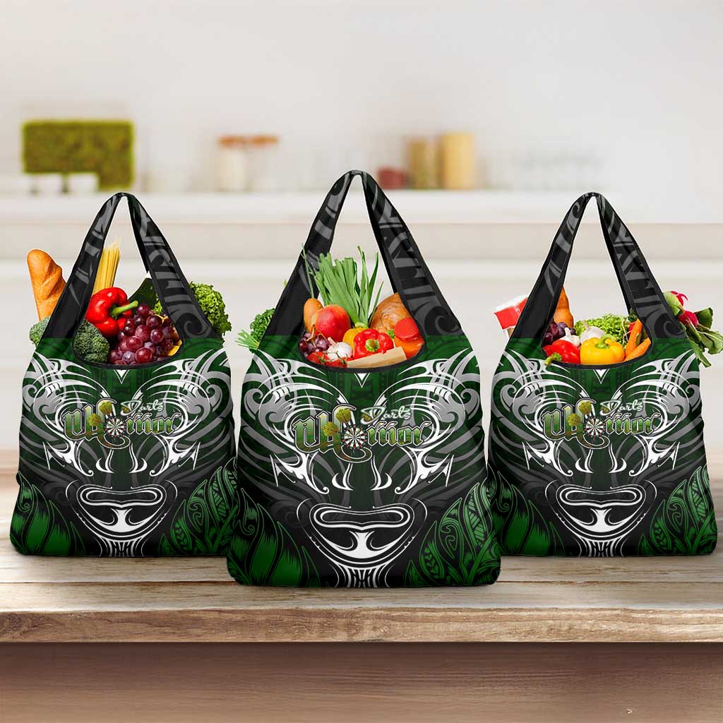 Warriors Maori Darts Grocery Bag New Zealand Darts Silver Fern DT02 3-pack One Size Green - Polynesian Pride