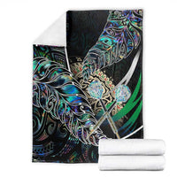New Zealand Darts Blanket NZ Paua Shell Maori Fern DT02 - Polynesian Pride