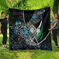 New Zealand Darts Quilt NZ Paua Shell Maori Fern DT02 - Polynesian Pride
