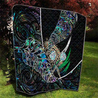 New Zealand Darts Quilt NZ Paua Shell Maori Fern DT02 - Polynesian Pride
