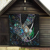 New Zealand Darts Quilt NZ Paua Shell Maori Fern DT02 - Polynesian Pride