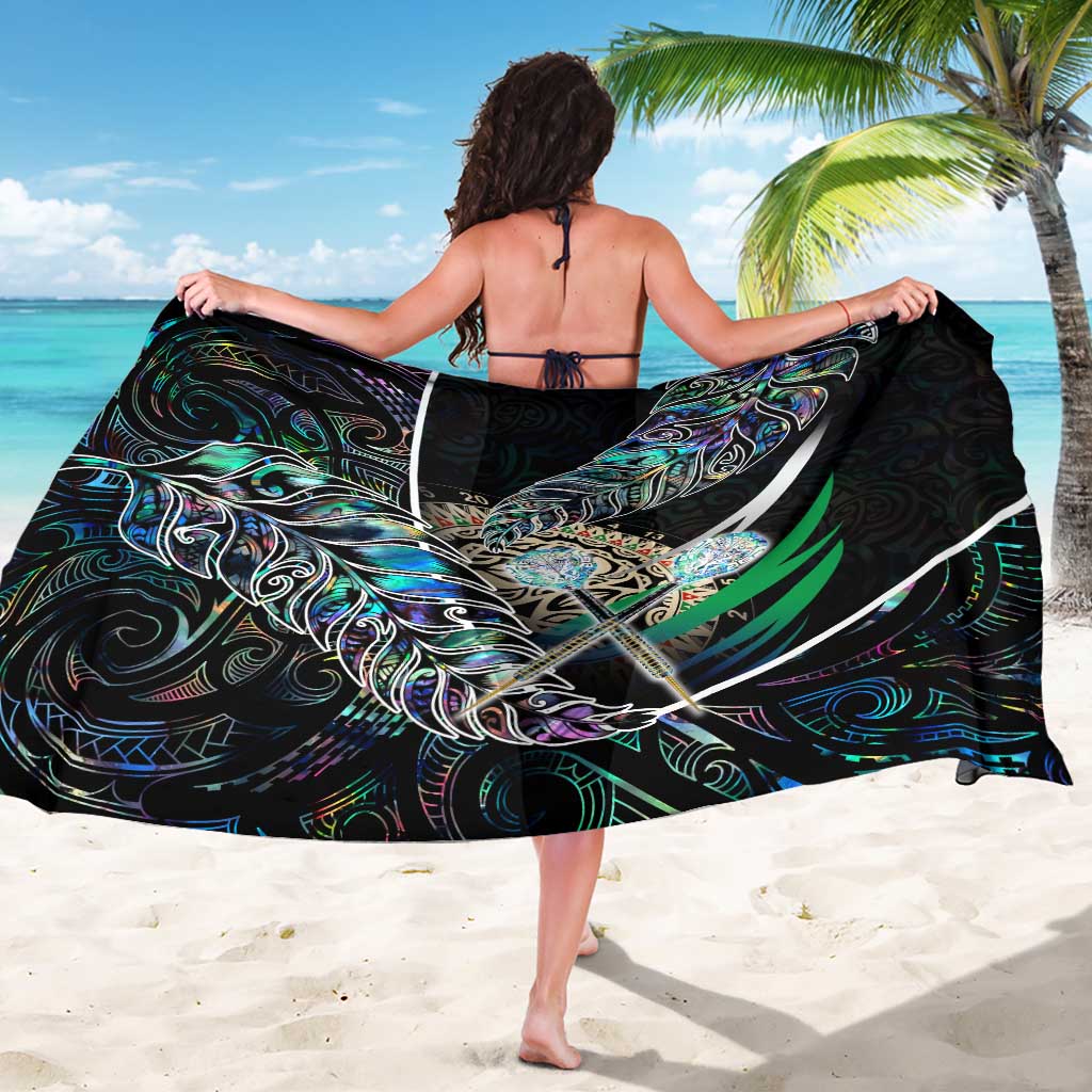 New Zealand Darts Sarong NZ Paua Shell Maori Fern DT02 - Polynesian Pride