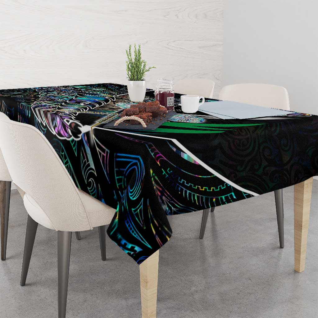 New Zealand Darts Tablecloth NZ Paua Shell Maori Fern DT02 - Polynesian Pride