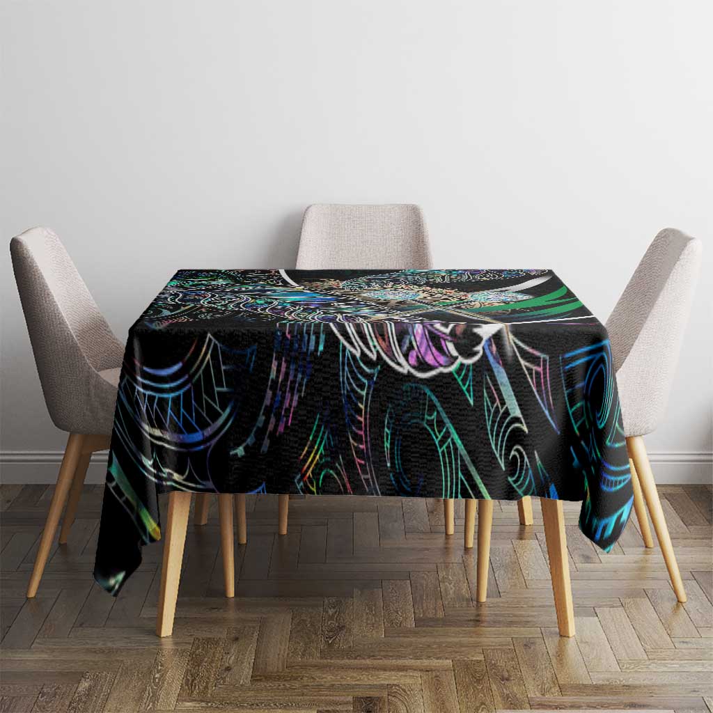 New Zealand Darts Tablecloth NZ Paua Shell Maori Fern DT02 - Polynesian Pride