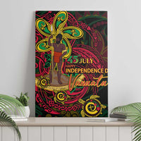 Vanuatu 45th Independence Anniversary Canvas Wall Art Flower Melanesian Namele Turtle DT02 - Polynesian Pride