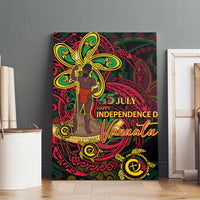 Vanuatu 45th Independence Anniversary Canvas Wall Art Flower Melanesian Namele Turtle DT02 - Polynesian Pride