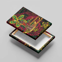 Vanuatu 45th Independence Anniversary Canvas Wall Art Flower Melanesian Namele Turtle DT02 - Polynesian Pride