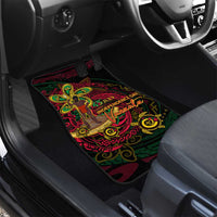 Vanuatu 45th Independence Anniversary Car Mats Flower Melanesian Namele Turtle DT02 - Polynesian Pride