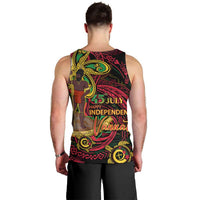 Custom Vanuatu 45th Independence Anniversary Men Tank Top Flower Melanesian Namele Turtle DT02 - Polynesian Pride