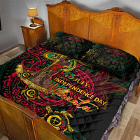Vanuatu 45th Independence Anniversary Quilt Bed Set Flower Melanesian Namele Turtle DT02 - Polynesian Pride