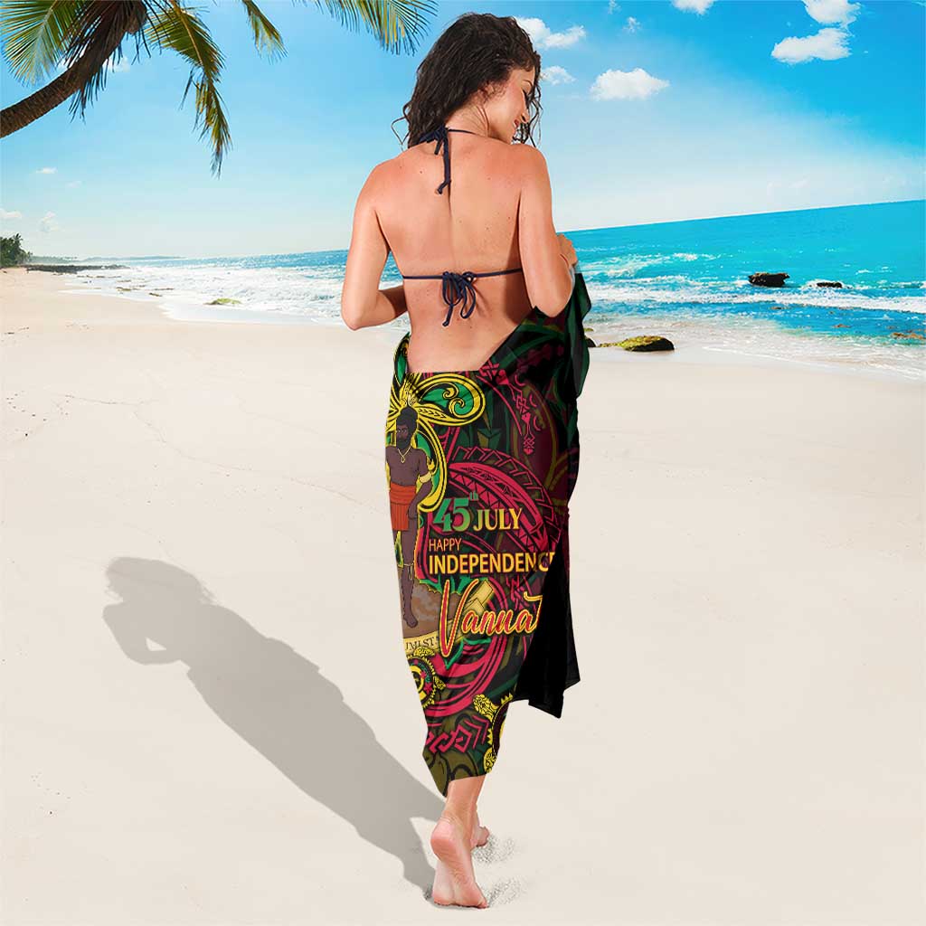 Vanuatu 45th Independence Anniversary Sarong Flower Melanesian Namele Turtle DT02 - Polynesian Pride