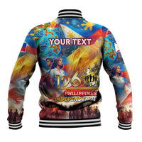 Custom The Philippines 126th Independence Anniversary Baseball Jacket Art Style DT02 - Polynesian Pride
