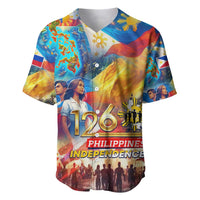 Custom The Philippines 126th Independence Anniversary Baseball Jersey Art Style DT02 Art - Polynesian Pride