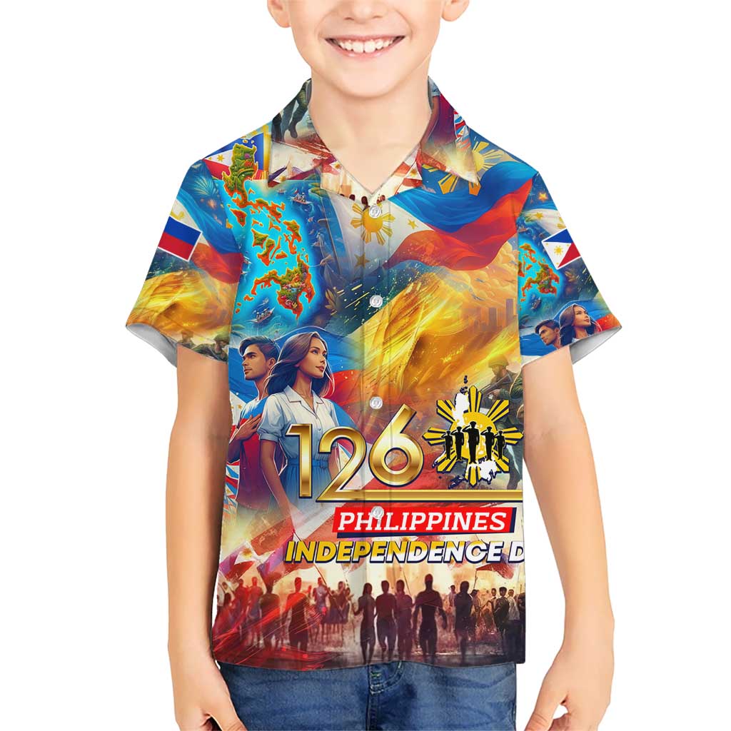 Custom The Philippines 126th Independence Anniversary Hawaiian Shirt Art Style DT02 - Polynesian Pride