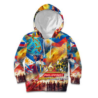 Custom The Philippines 126th Independence Anniversary Kid Hoodie Art Style DT02 Hoodie Art - Polynesian Pride