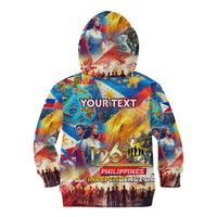 Custom The Philippines 126th Independence Anniversary Kid Hoodie Art Style DT02 - Polynesian Pride