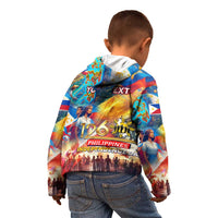 Custom The Philippines 126th Independence Anniversary Kid Hoodie Art Style DT02 - Polynesian Pride