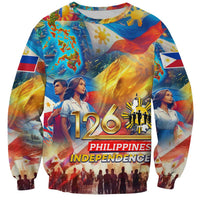 Custom The Philippines 126th Independence Anniversary Sweatshirt Art Style DT02 Unisex Art - Polynesian Pride