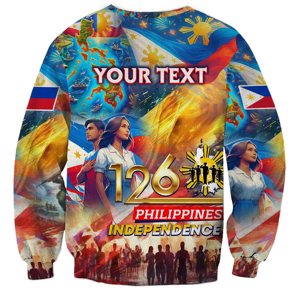 Custom The Philippines 126th Independence Anniversary Sweatshirt Art Style DT02 - Polynesian Pride