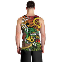 Personalized Vanuatu 45th Independence Anniversary Men Tank Top Melanesian Pattern Reggae DT02 - Polynesian Pride
