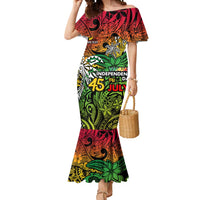 Personalized Vanuatu 45th Independence Anniversary Mermaid Dress Melanesian Pattern Reggae DT02 Women Art - Polynesian Pride