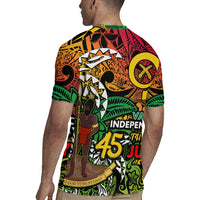 Personalized Vanuatu 45th Independence Anniversary Rugby Jersey Melanesian Pattern Reggae DT02 - Polynesian Pride