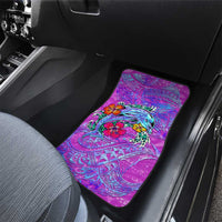 Dolphin Polynesia Car Mats Hibiscus Tropical Wave - Purple Vibes DT02 - Polynesian Pride