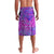 Personalized Dolphin Polynesia Lavalava Hibiscus Tropical Wave - Purple Vibes