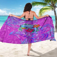 Dolphin Polynesia Sarong Hibiscus Tropical Wave - Purple Vibes DT02 - Polynesian Pride