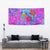 Dolphin Polynesia Tapestry Hibiscus Tropical Wave - Purple Vibes