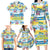 Surfing Christmas Family Matching Long Sleeve Bodycon Dress and Hawaiian Shirt Tropical Santa Let's Go Surfing DT02 - Polynesian Pride