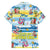 Surfing Christmas Family Matching Off Shoulder Maxi Dress and Hawaiian Shirt Tropical Santa Let's Go Surfing DT02 - Polynesian Pride