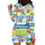 Surfing Christmas Hoodie Dress Tropical Santa Let's Go Surfing DT02 - Polynesian Pride