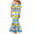 Surfing Christmas Mermaid Dress Tropical Santa Let's Go Surfing DT02 - Polynesian Pride