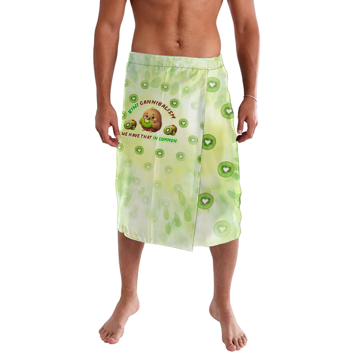 Kiwi Cannibalism Lavalava New Zealand Kiwi Cute Bird Funny DT02 Green - Polynesian Pride