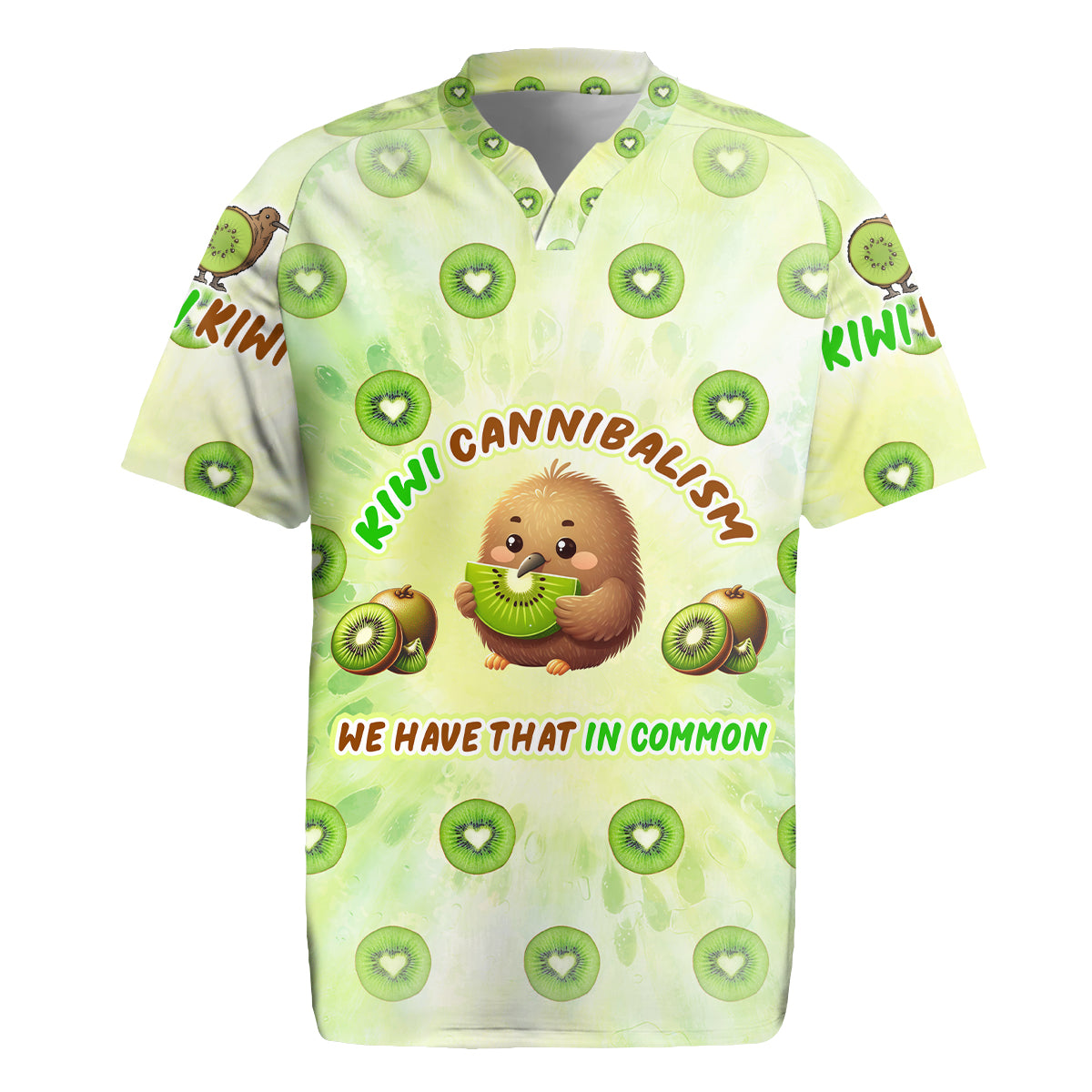 Kiwi Cannibalism Rugby Jersey New Zealand Kiwi Cute Bird Funny