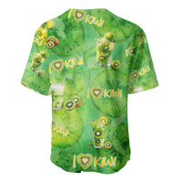 I Love Kiwi Baseball Jersey New Zealand Kiwi Fruit Summer Cocktail DT02 - Polynesian Pride