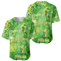 I Love Kiwi Baseball Jersey New Zealand Kiwi Fruit Summer Cocktail DT02 - Polynesian Pride