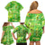 I Love Kiwi Family Matching Off Shoulder Short Dress and Hawaiian Shirt New Zealand Kiwi Fruit Summer Cocktail