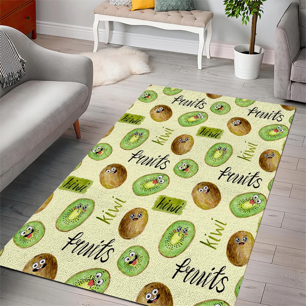Kiwi Cute Humorous Area Rug New Zealand Fruit DT02 - Polynesian Pride