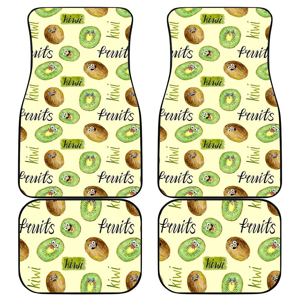 Kiwi Cute Humorous Car Mats New Zealand Fruit DT02 - Polynesian Pride