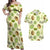 Kiwi Cute Humorous Couples Matching Off Shoulder Maxi Dress and Hawaiian Shirt New Zealand Fruit