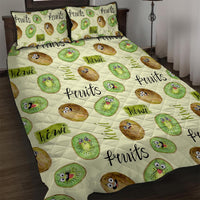 Kiwi Cute Humorous Quilt Bed Set New Zealand Fruit DT02 Yellow - Polynesian Pride