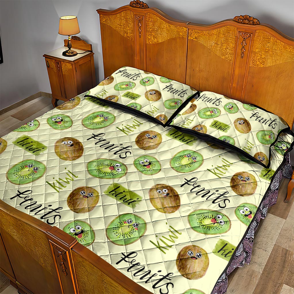 Kiwi Cute Humorous Quilt Bed Set New Zealand Fruit DT02 - Polynesian Pride