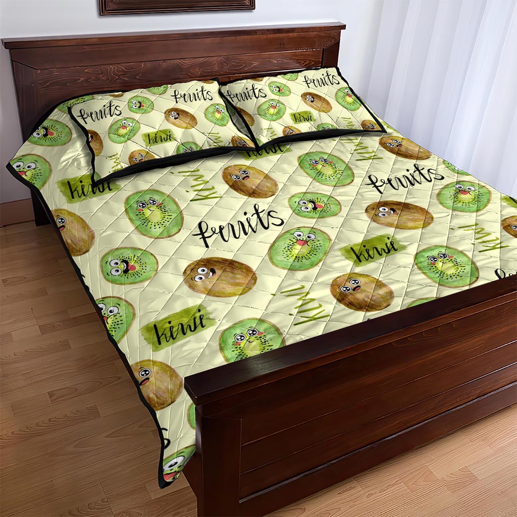 Kiwi Cute Humorous Quilt Bed Set New Zealand Fruit DT02 - Polynesian Pride