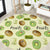 Kiwi Cute Humorous Round Carpet New Zealand Fruit