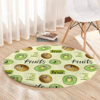 Kiwi Cute Humorous Round Carpet New Zealand Fruit DT02 - Polynesian Pride