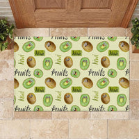 Kiwi Cute Humorous Rubber Doormat New Zealand Fruit DT02 Yellow - Polynesian Pride