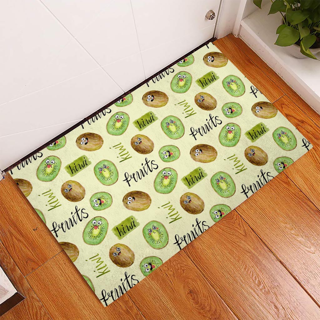 Kiwi Cute Humorous Rubber Doormat New Zealand Fruit DT02 - Polynesian Pride
